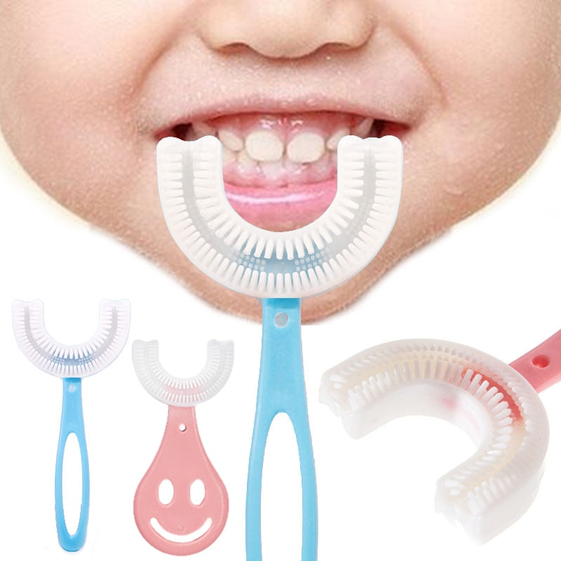 Escova de dente Infantil 360° Para Criança de 2 a 6 anos